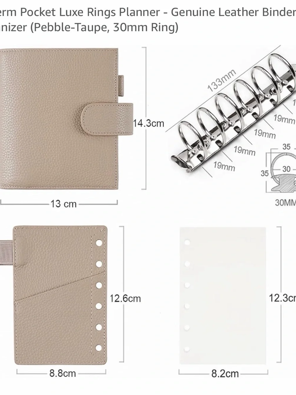 Moterm Pocket Luxe Rings Planner